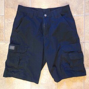 WRANGLER 30" CARGO SHORTS BLACK 100% Cotton